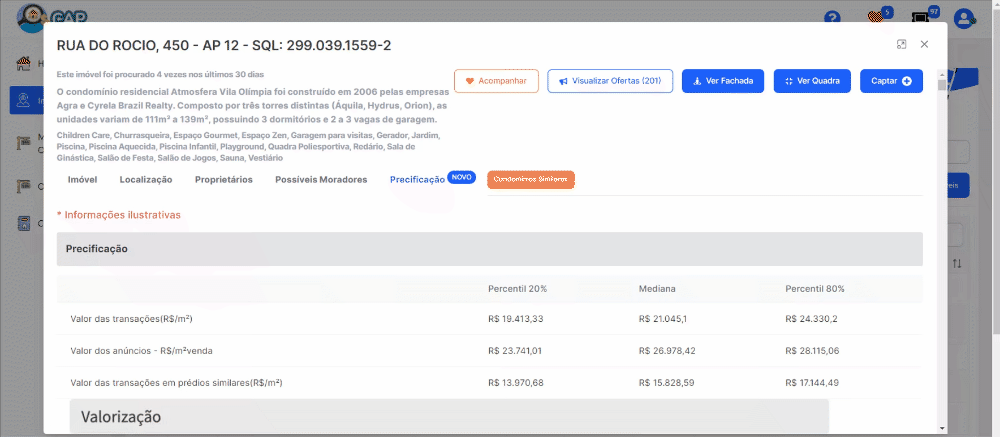 Informações de localização